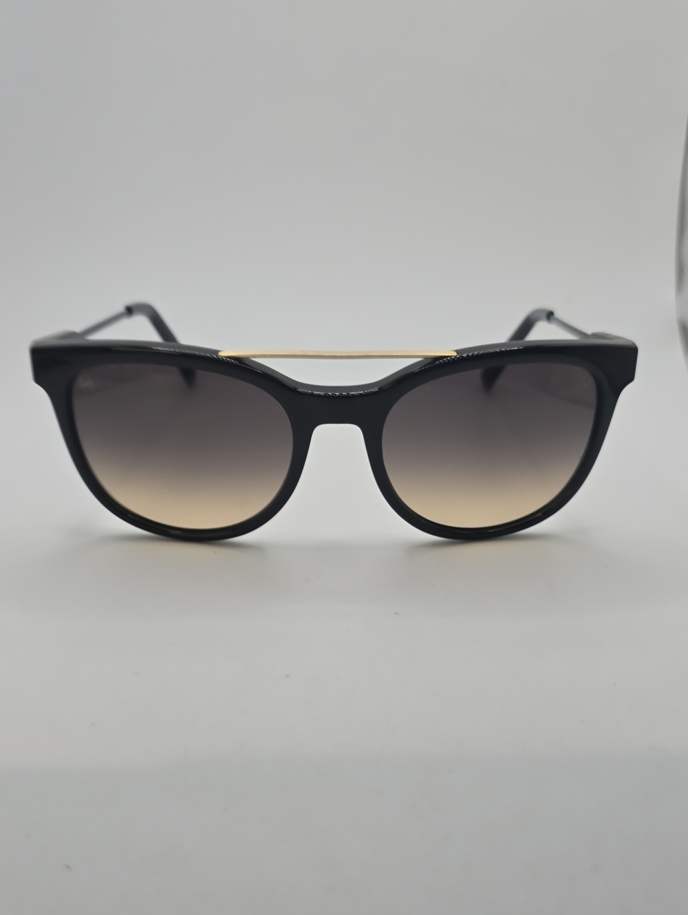 Bengal Wire Electruc Black Sunglasses with Gold Accent
